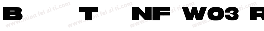Bazoo Tow NF W03 Regular字体转换
